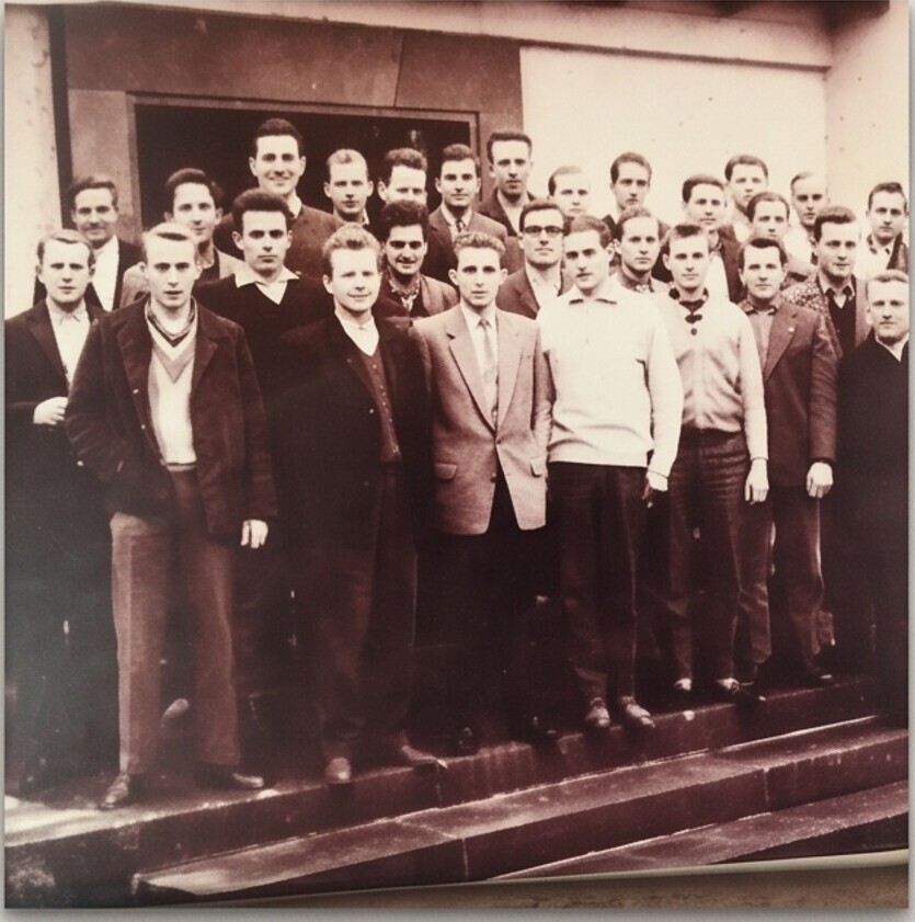 Historische Aufnahme der Belegschaft